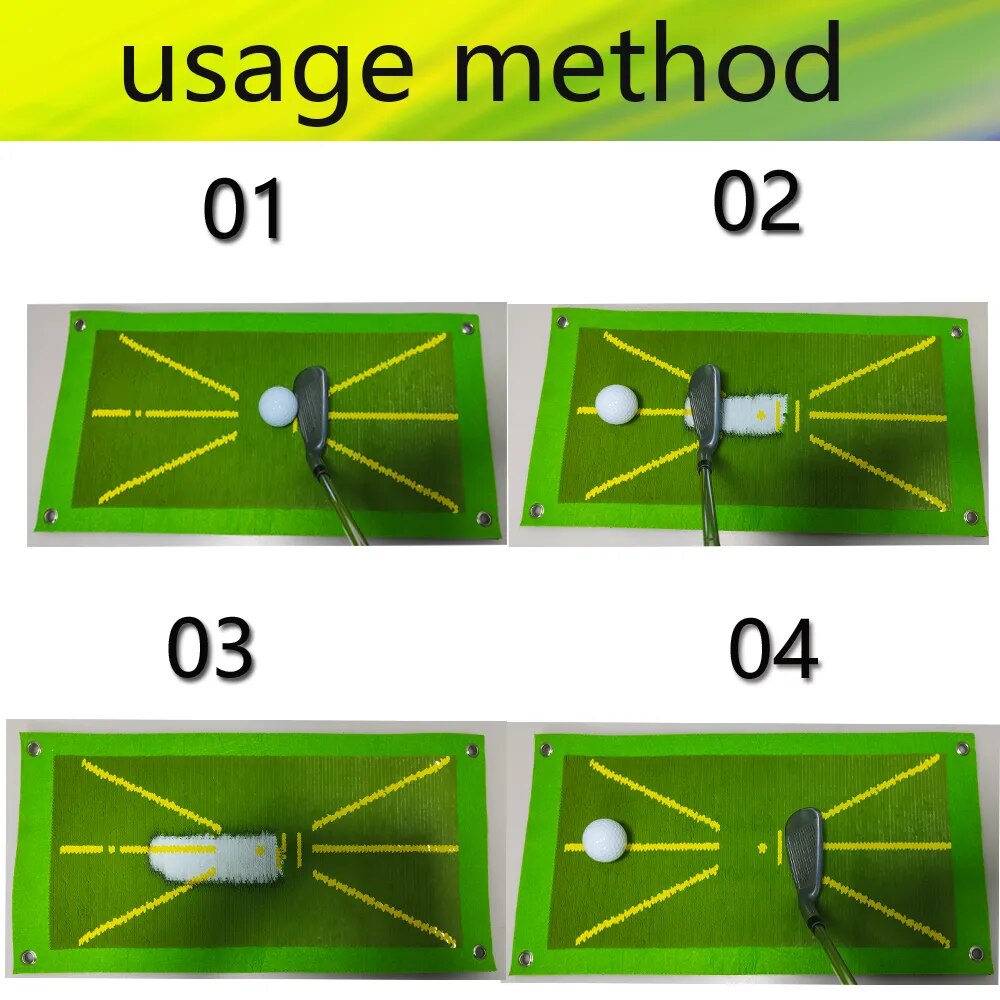 Golf Training Mat Swing Detection Batting Trajectory Direction Detection Analysis Pad Correct Hitting Posture Golf Practice Mat